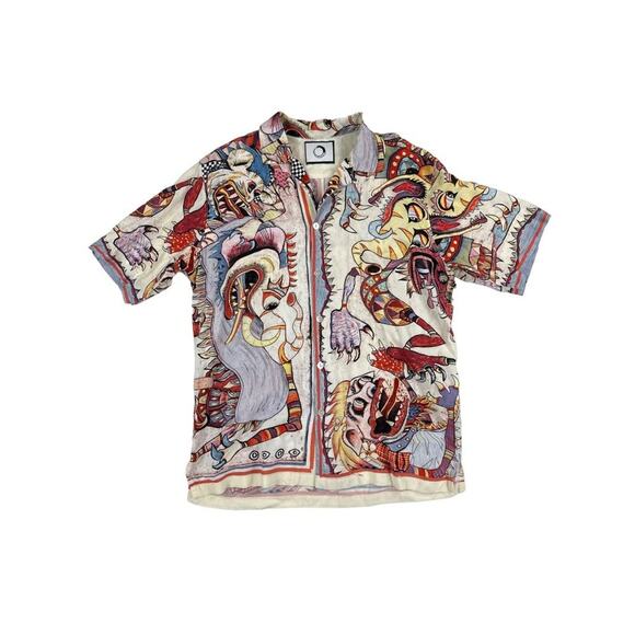 Endless Joy Printed Barong Short Sleeve Shirt - Picture 1 of 5